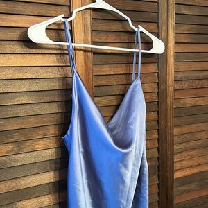 Here Comes The Sun Blue Slip Dress